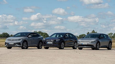 test KIA EV6, Audi Q4 Sportback, VW ID.5